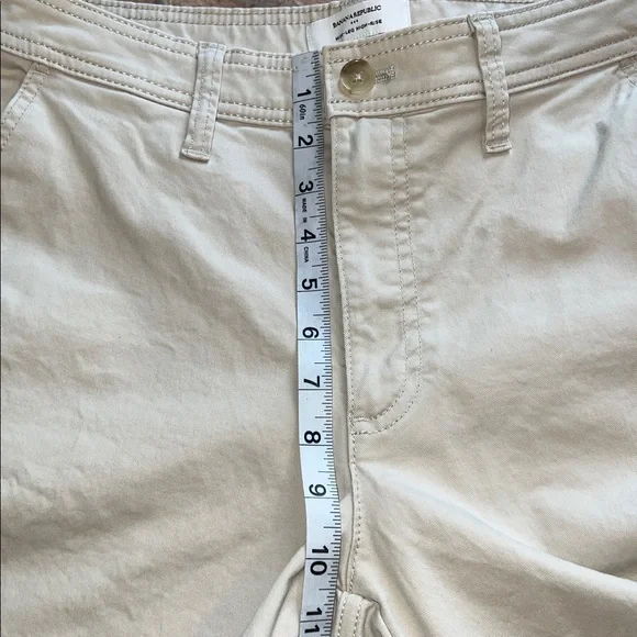 Banana Republic Factory Wide-Leg High-Ruse Cropped Raw Hem Pants - Picture 6 of 11